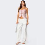 Loovay Celéra Top, Pailletten Halter