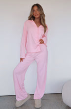 Loovay Brisélie Pyjamaset met Knopen en Lange Broek