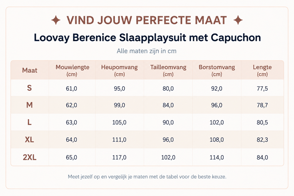 Loovay Berenice Slaapplaysuit met Capuchon