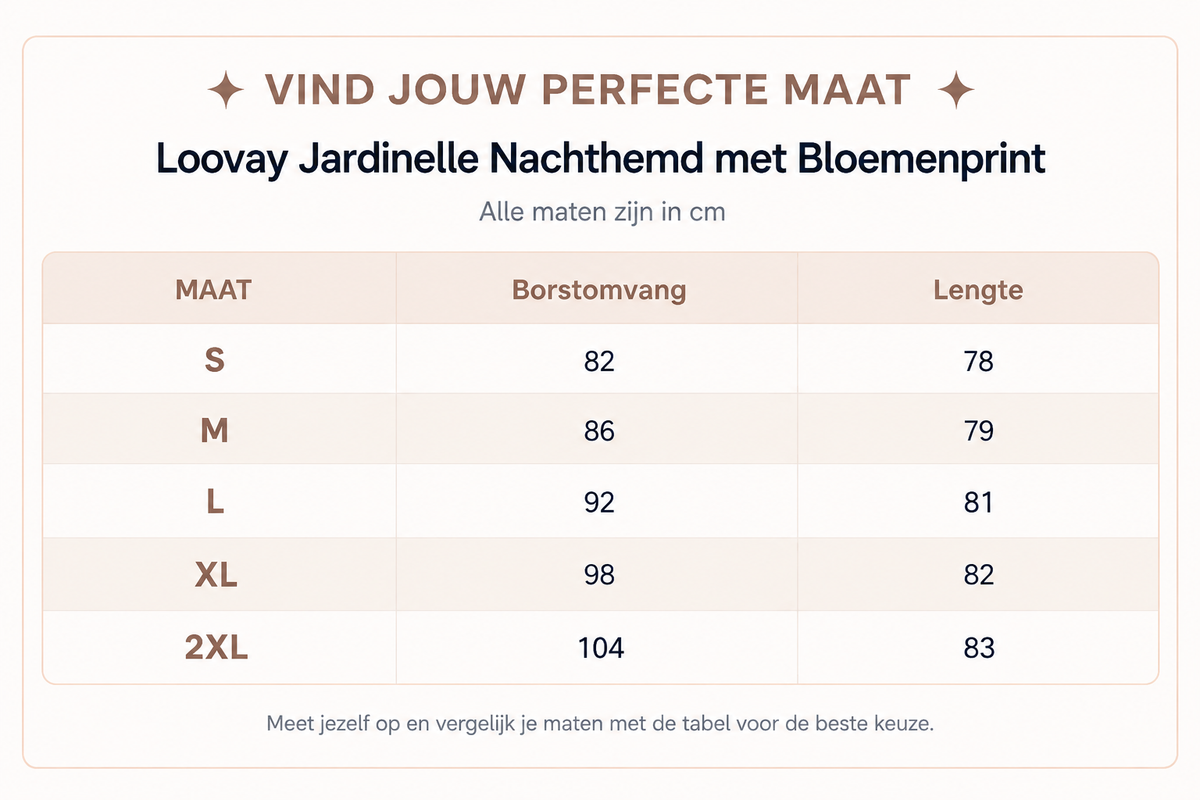 Loovay Jardinelle Nachthemd met Bloemenprint