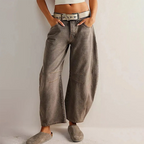 Loovay Brisa Barrel Jeans met Taps Toelopende Pijpen