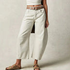 Loovay Brisa Barrel Jeans met Taps Toelopende Pijpen