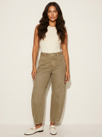 Loovay Brisa Barrel Jeans met Taps Toelopende Pijpen