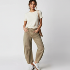 Loovay Brisa Barrel Jeans met Taps Toelopende Pijpen