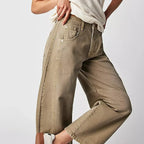 Loovay Brisa Barrel Jeans met Taps Toelopende Pijpen