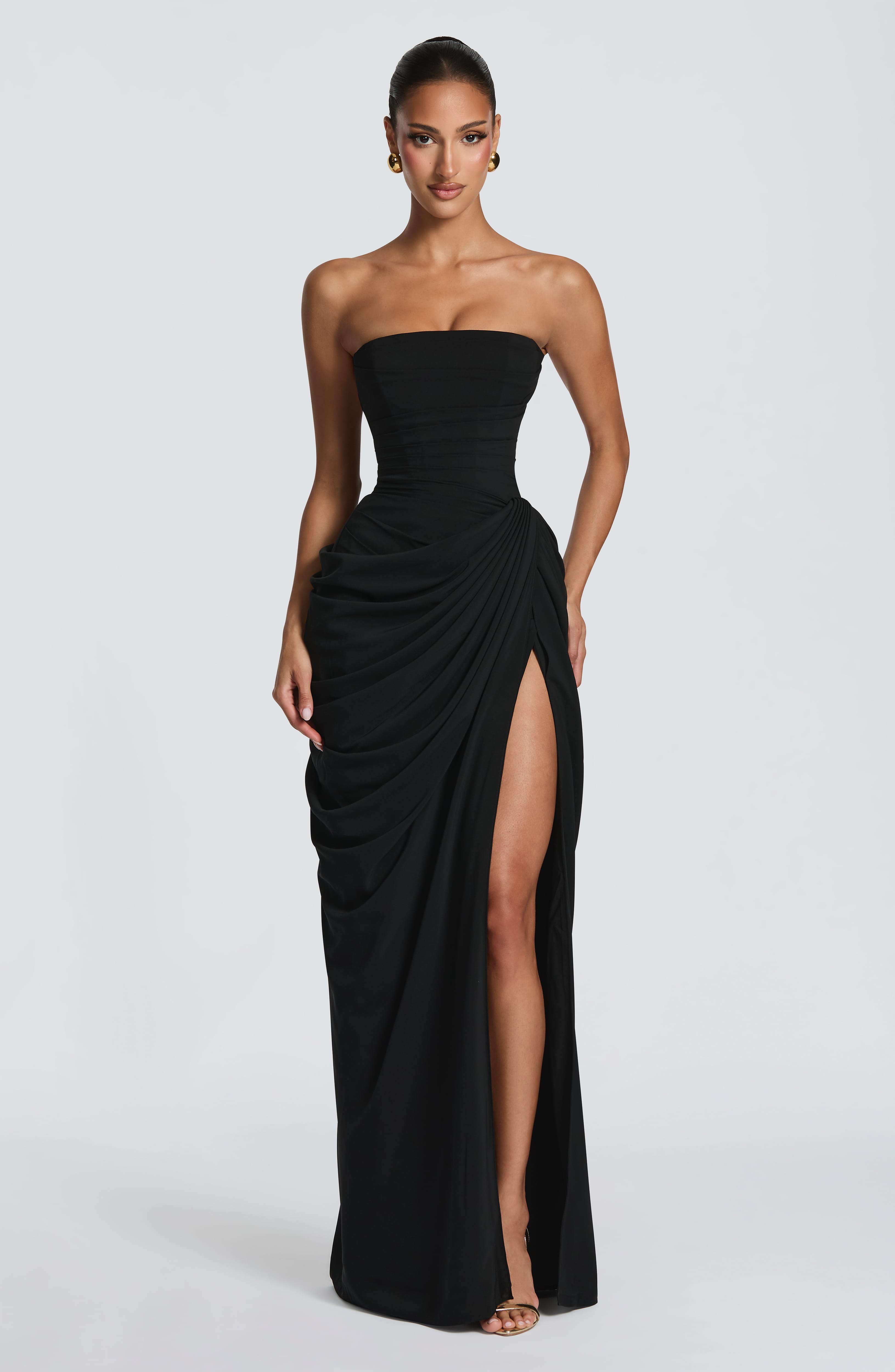 Loovay Lorienne Jurk, Strapless Maxi Design
