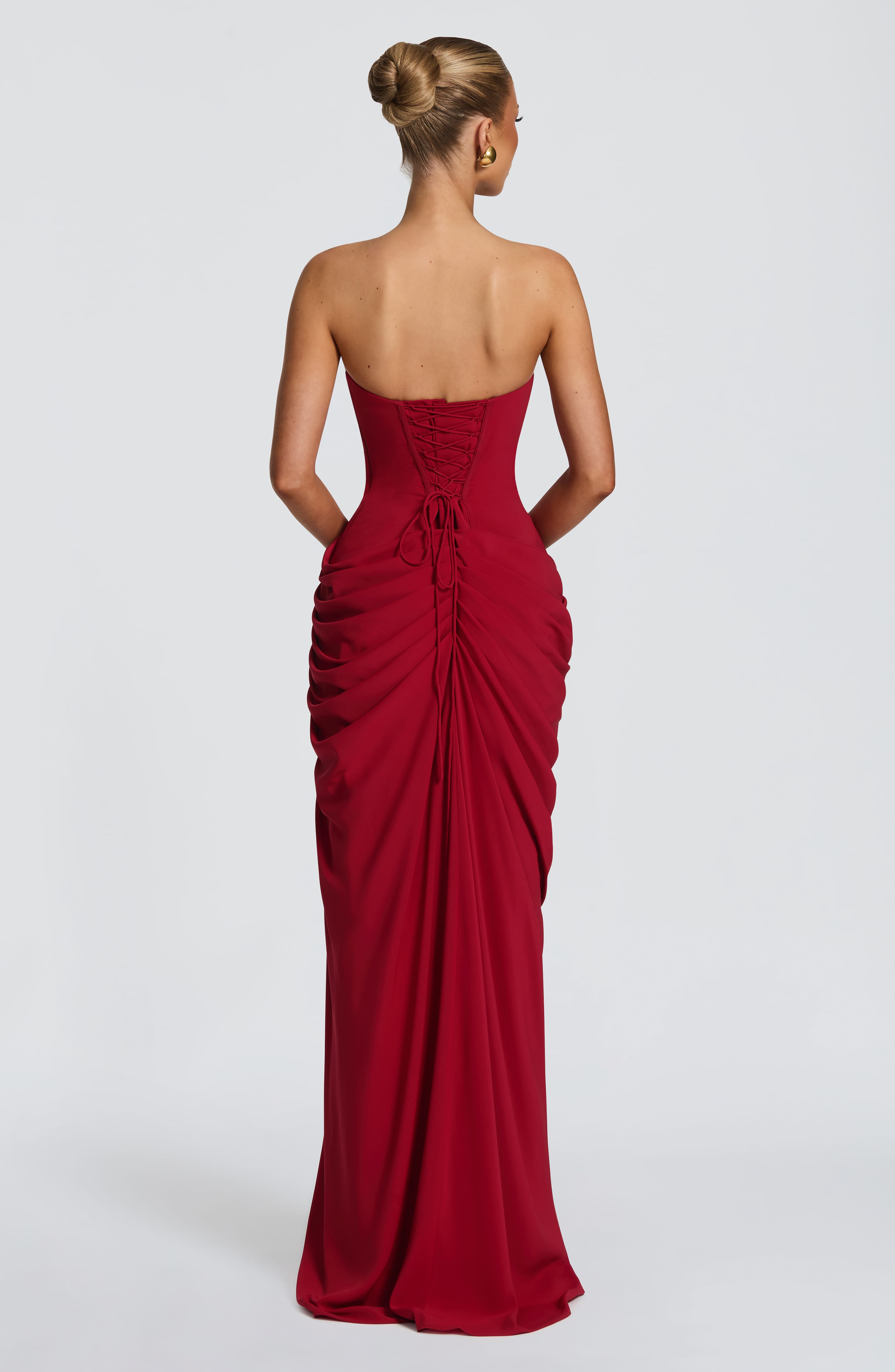Loovay Lorienne Jurk, Strapless Maxi Design