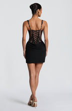Loovay Selvara Corset Mini Jurk met Kant