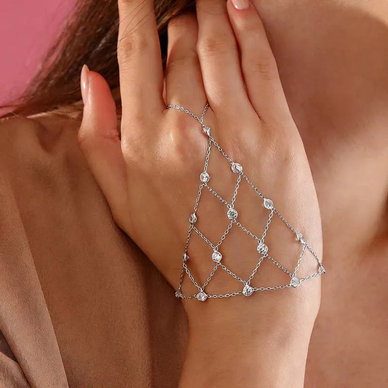 Loovay Isalune Handketting, Geometrisch Meshdesign