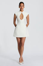Loovay Sakura Mini Jurk met Keyhole Halslijn