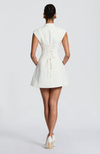 Loovay Sakura Mini Jurk met Keyhole Halslijn