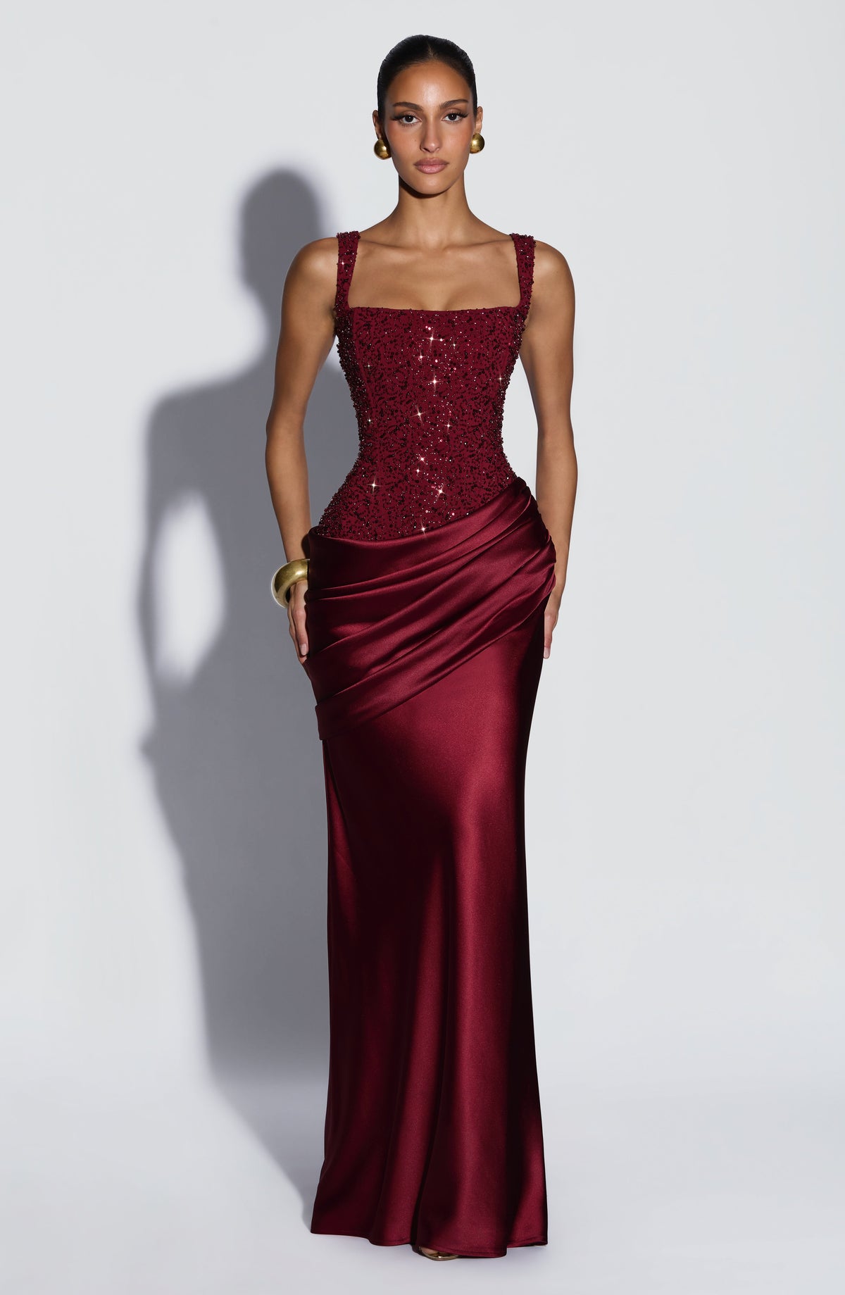 Loovay Calista Maxi Jurk met Corset