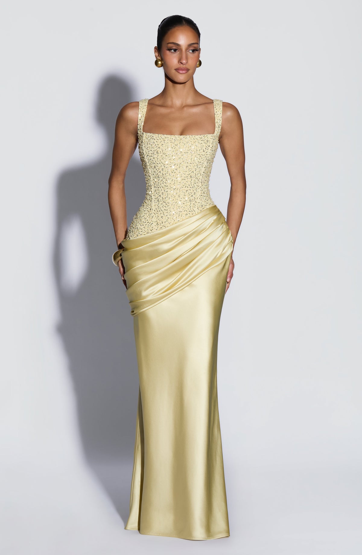 Loovay Calista Maxi Jurk met Corset