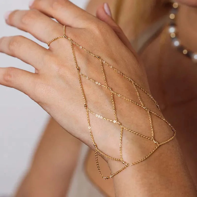 Loovay Isalune Handketting, Geometrisch Meshdesign