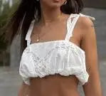 Loovay Isabeau, Crop Top en Ballonrok Set