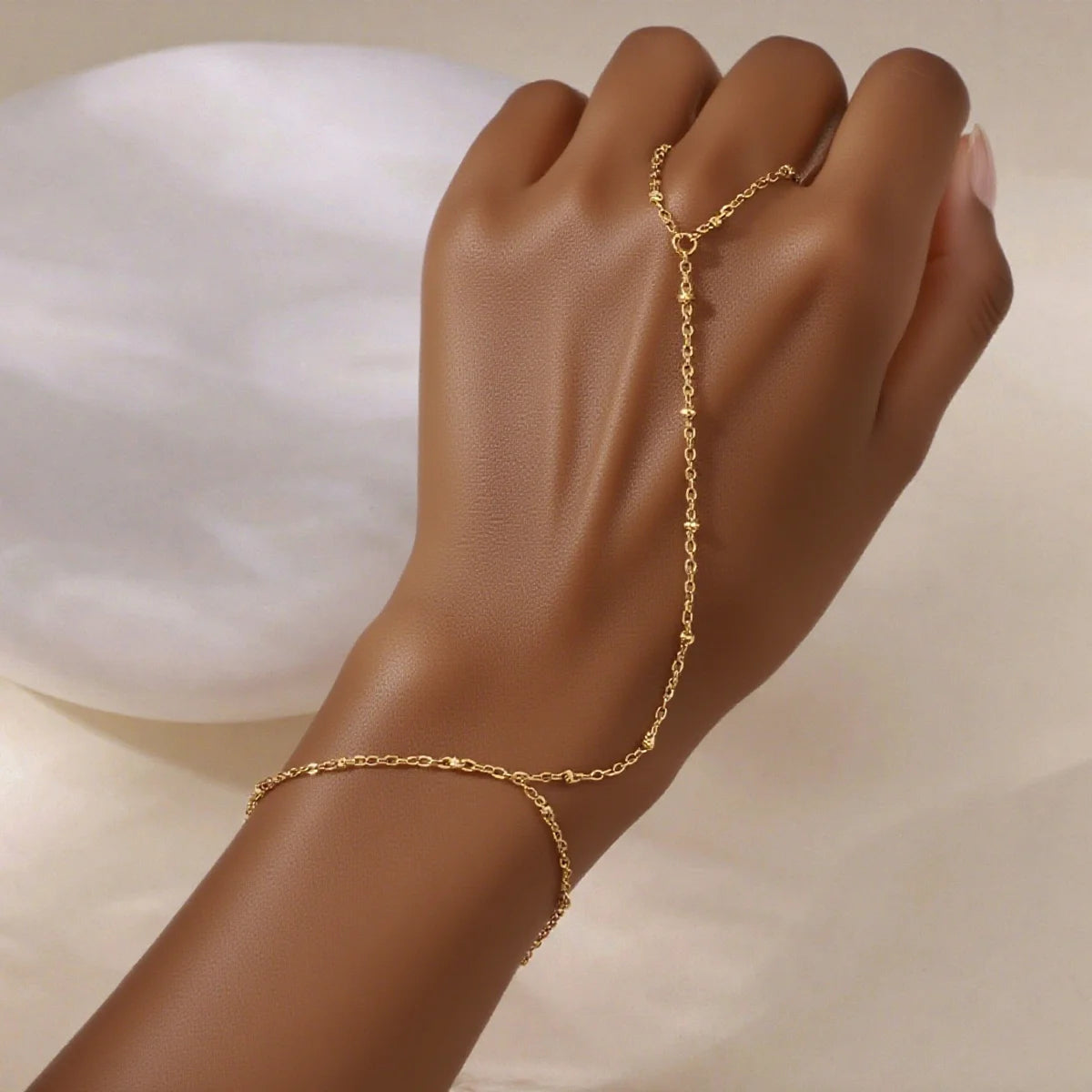 Loovay Aurelia Handketting, Goudkleurige Schakel