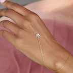 Loovay Floréa Handketting, Bloemdetail met Zirkonia