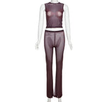 Loovay Novelle Set, Flared Tweedelig