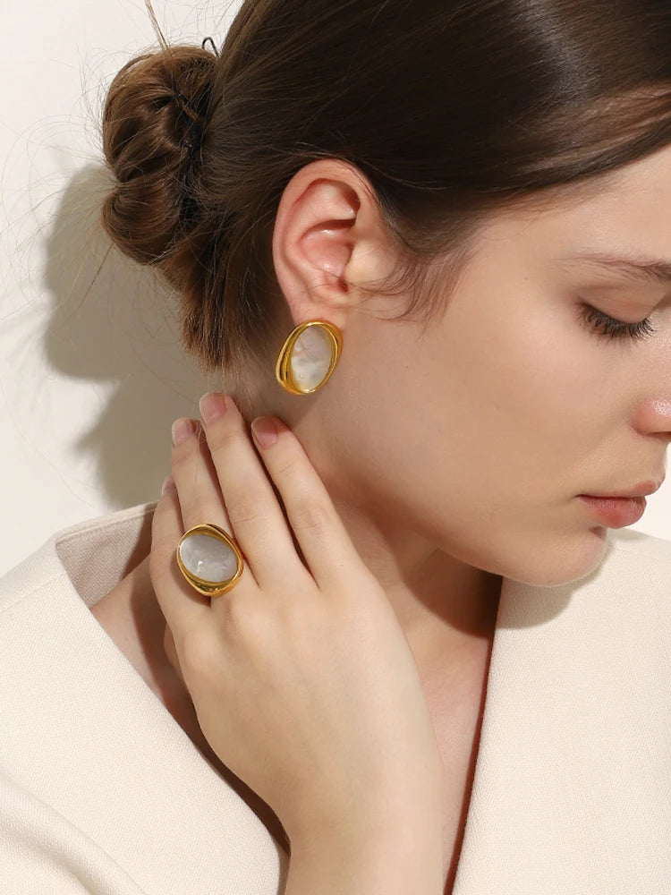 Loovay Mariselle Sieradenset, Ovale Schelpdetails