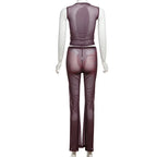 Loovay Novelle Set, Flared Tweedelig