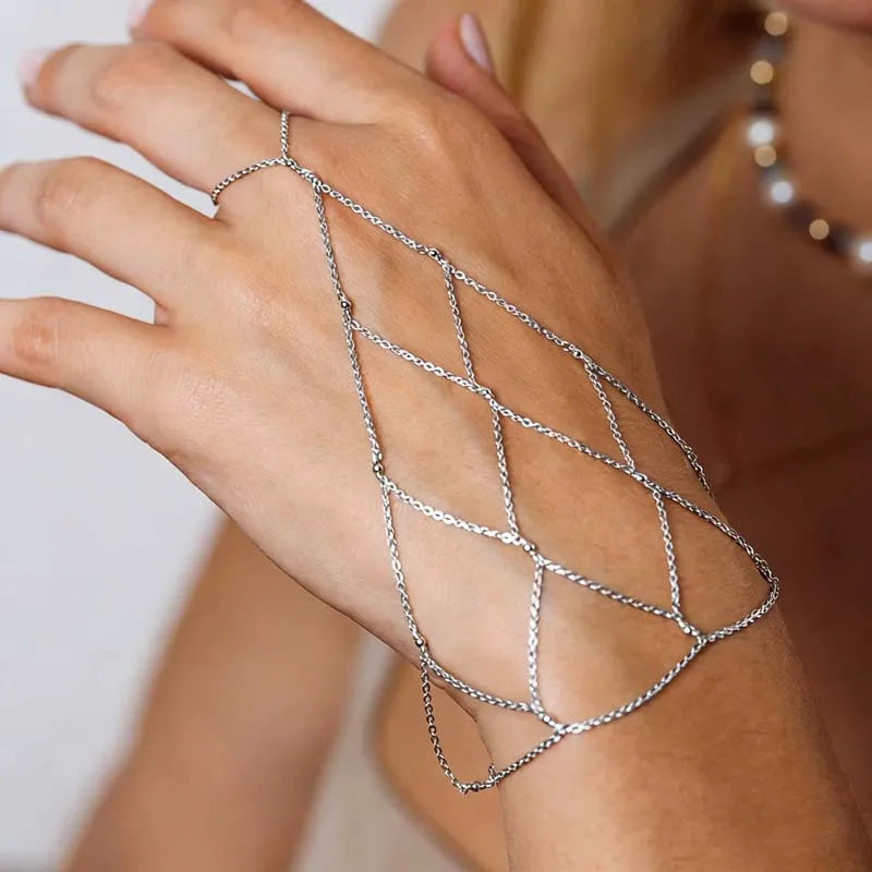 Loovay Isalune Handketting, Geometrisch Meshdesign