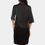 Loovay Elinea Nachthemd, Satijnlook met Knoopsluiting