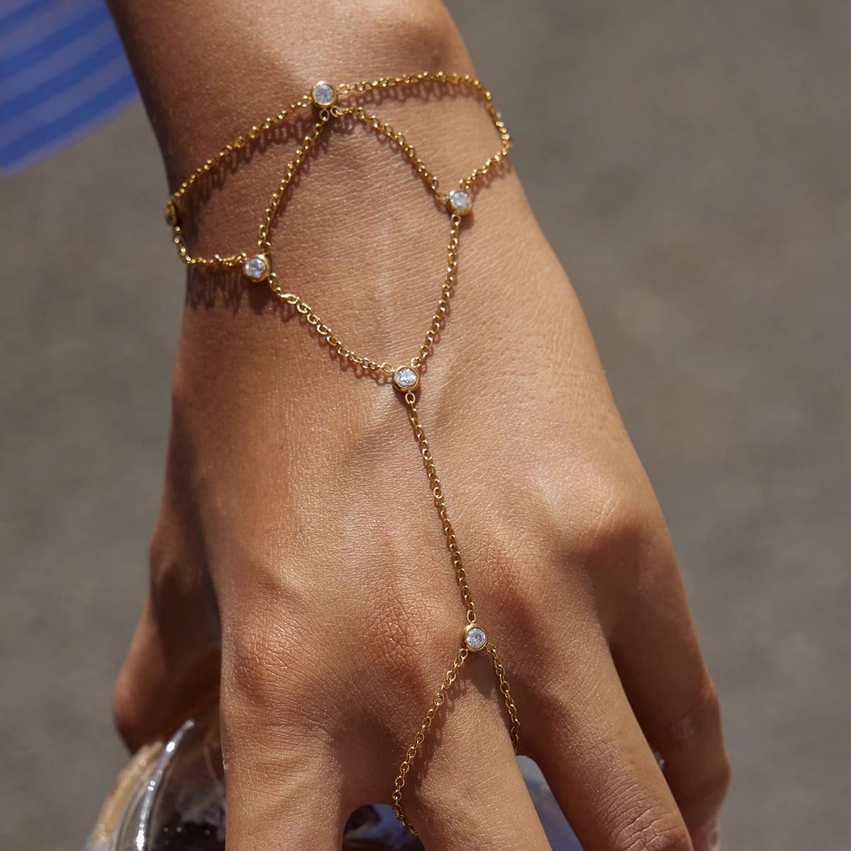 Loovay Aurielle Handketting, Zirkoniadetails