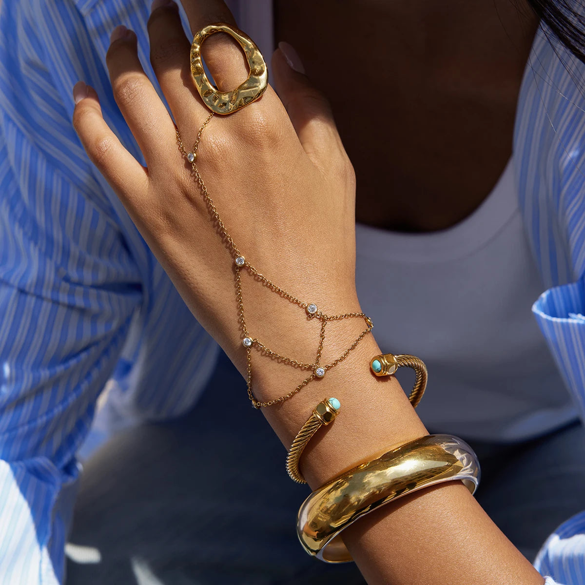 Loovay Aurielle Handketting, Zirkoniadetails