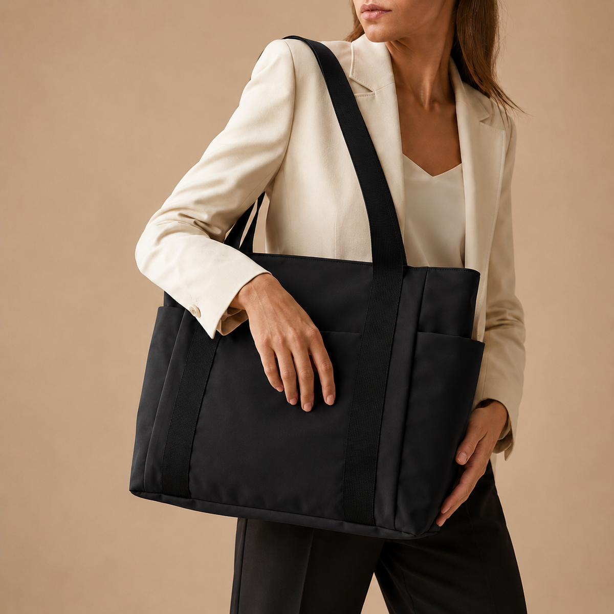 Loovay Mavella Shopper van Oxford-stof