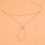 Loovay Floréa Handketting, Bloemdetail met Zirkonia