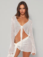 Loovay Verena Set, Transparante Top met Minirok