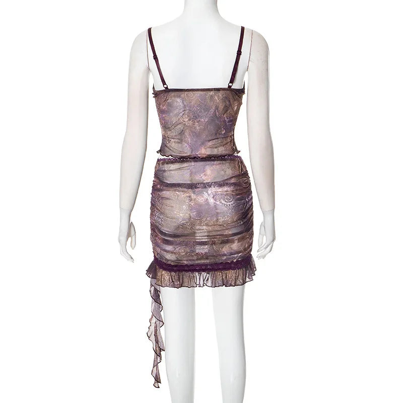 Loovay Solara Set, Ruffle Tweedelig