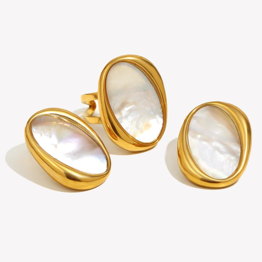 Loovay Mariselle Sieradenset, Ovale Schelpdetails