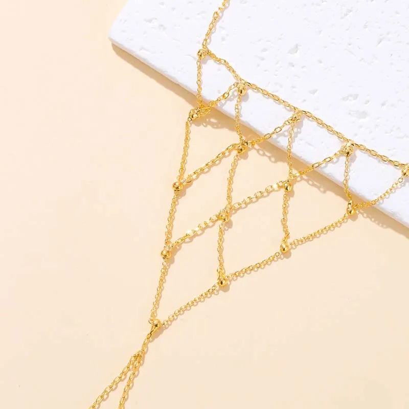 Loovay Isalune Handketting, Geometrisch Meshdesign