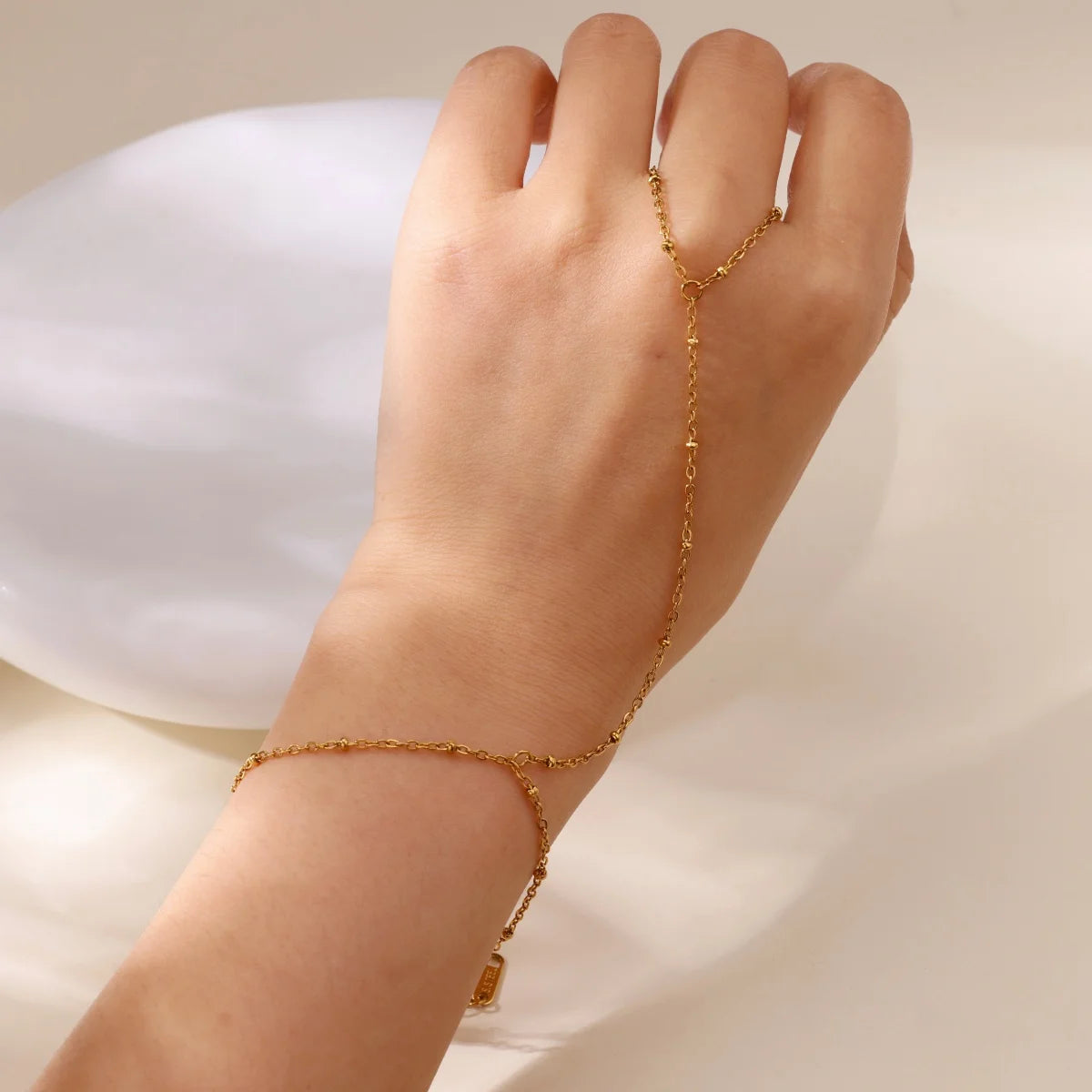 Loovay Aurelia Handketting, Goudkleurige Schakel