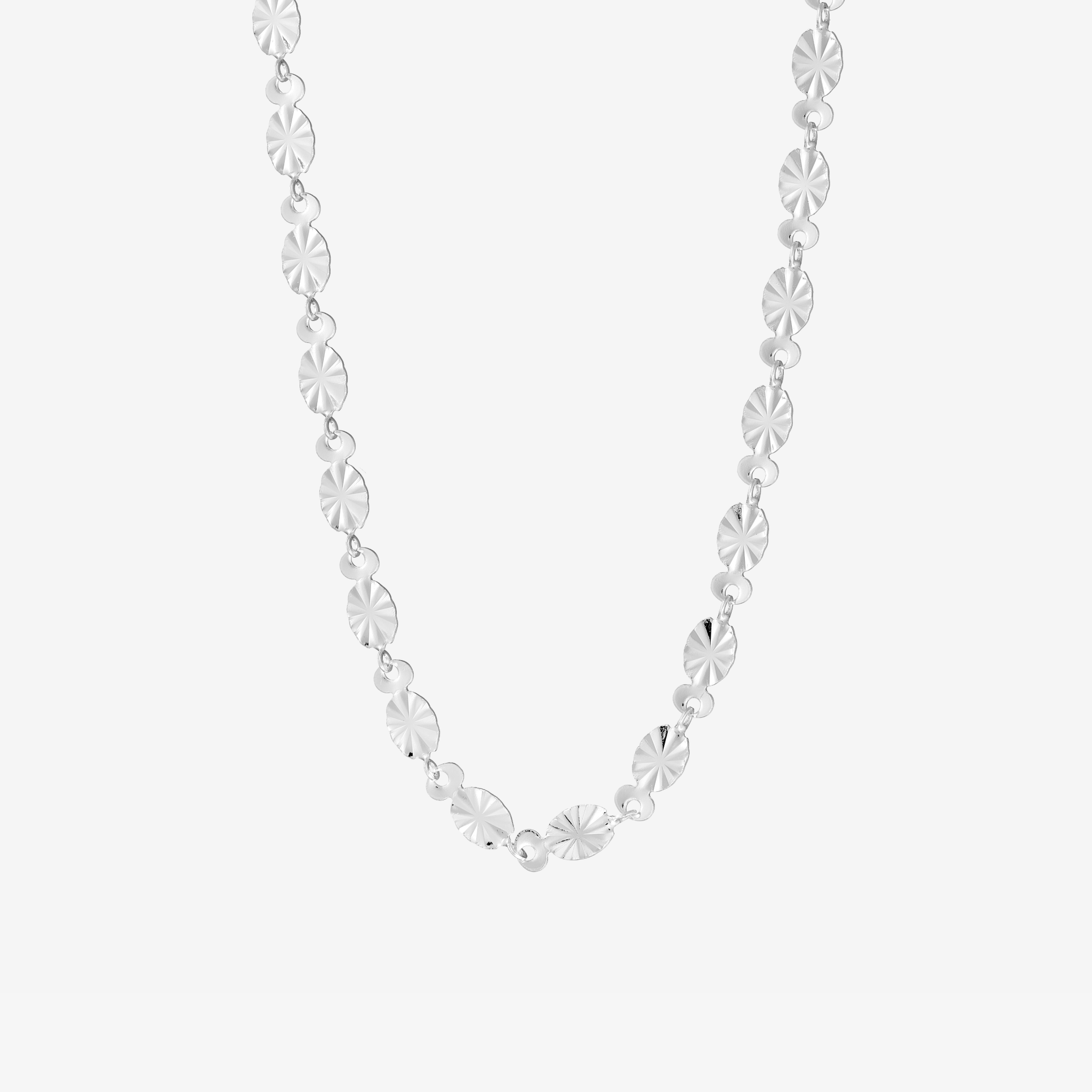 Loovay Soléa Ketting, Zilverkleurige Zon Ketting
