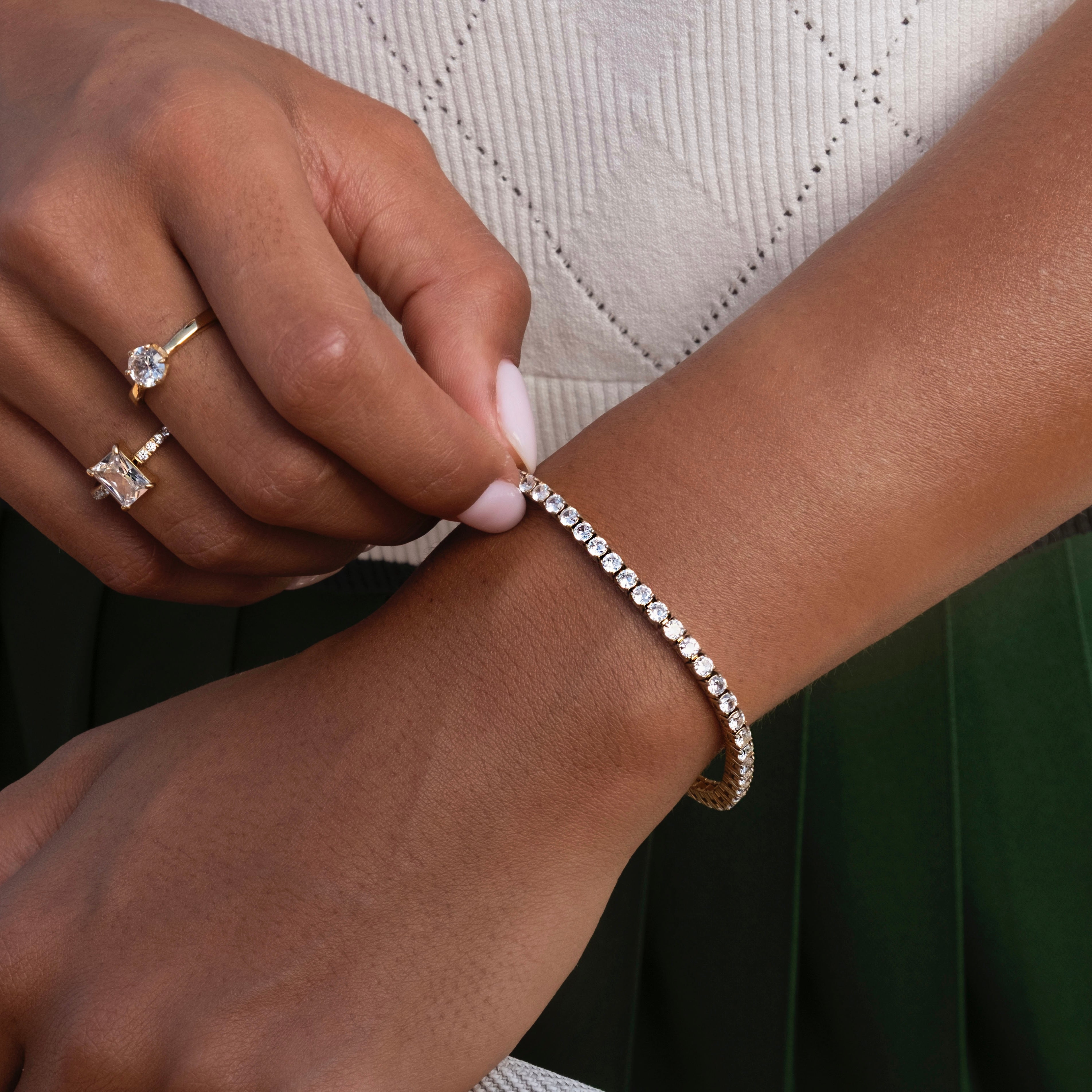 Loovay Étoiré Armband, Tennis Armband met Zirkonia