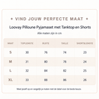 Loovay Pilloune Pyjamaset met Tanktop en Shorts