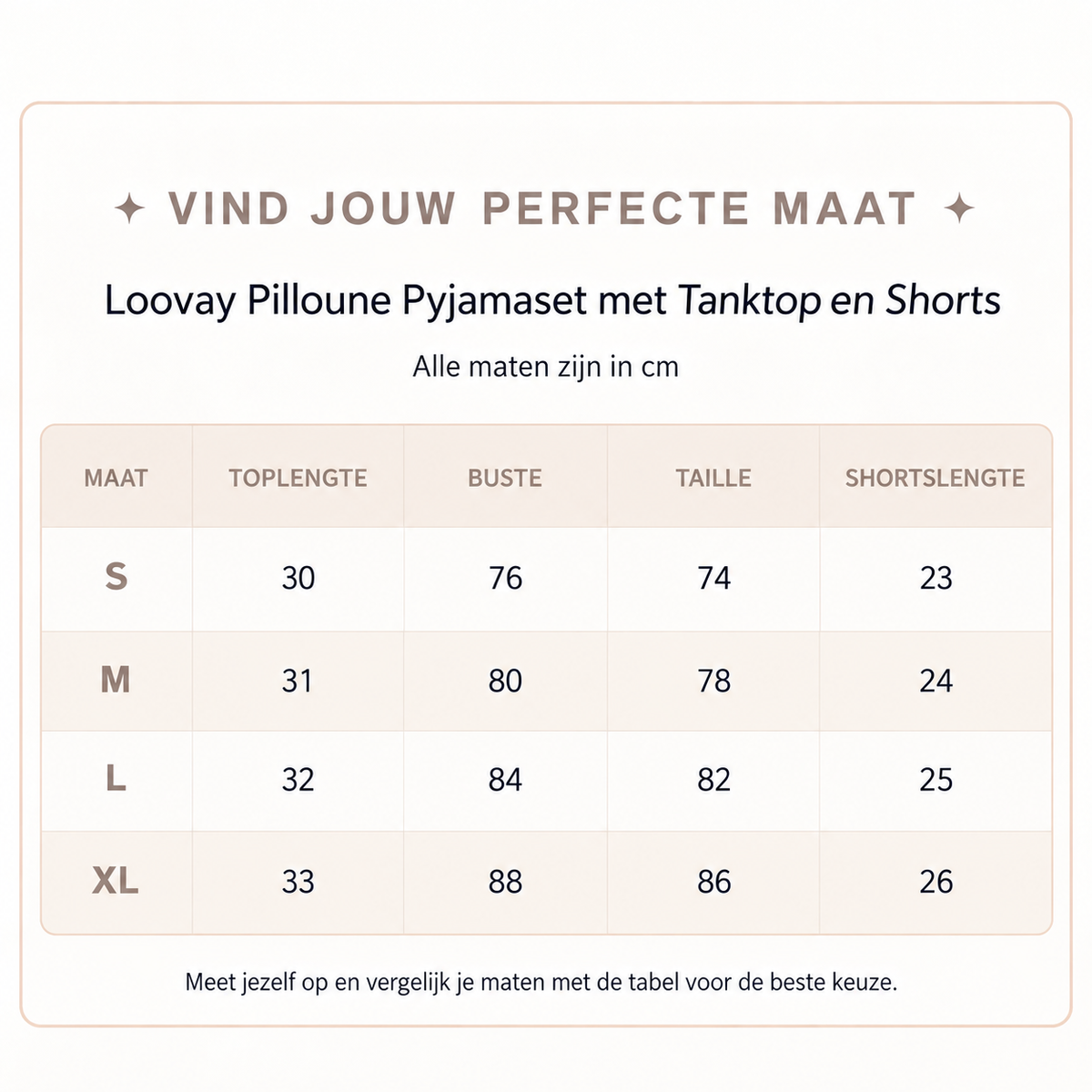 Loovay Pilloune Pyjamaset met Tanktop en Shorts