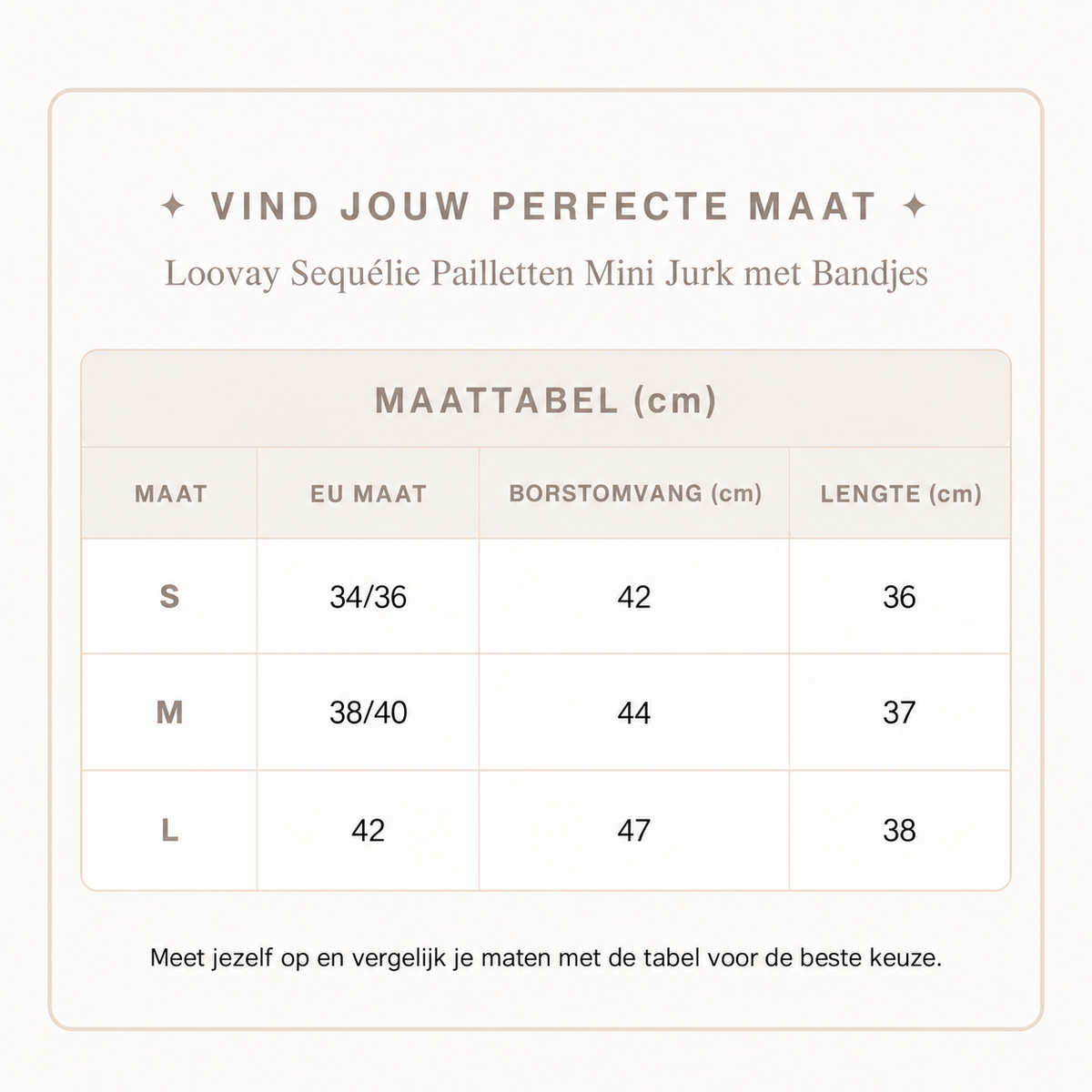 Loovay Sequélie Pailletten Mini Jurk met Bandjes