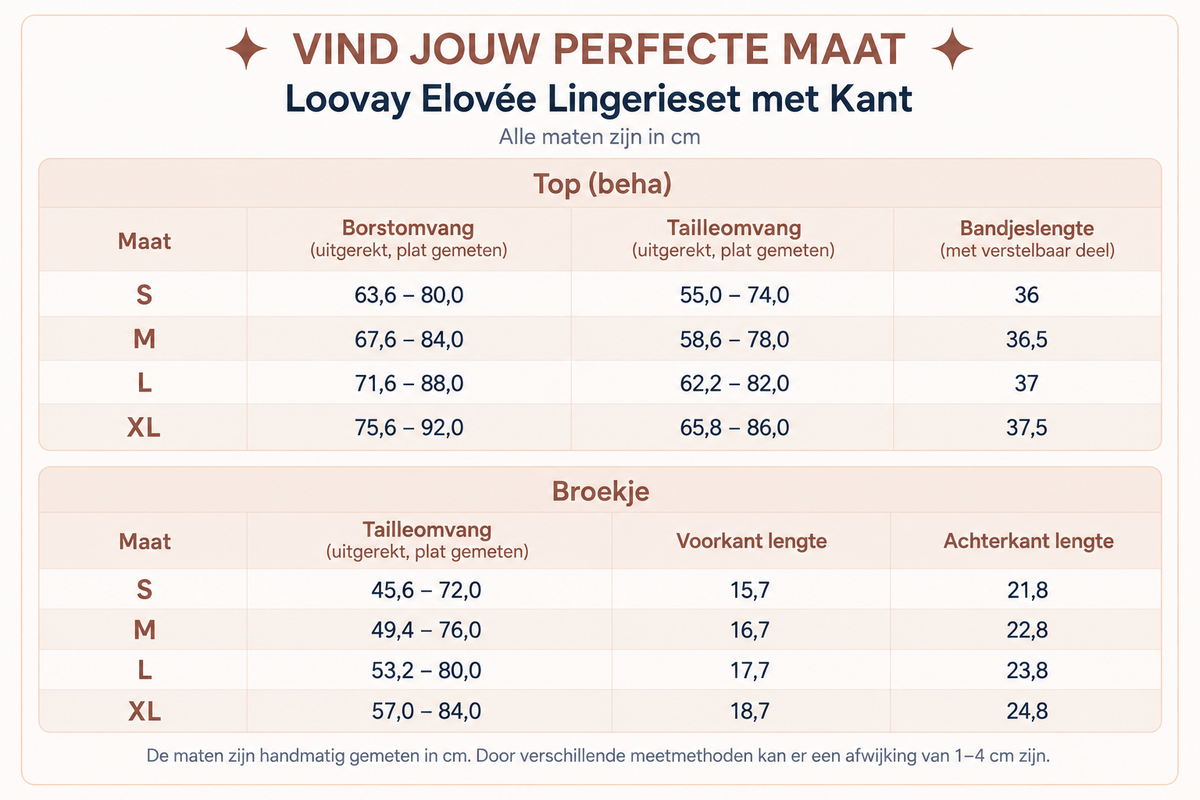 Loovay Elovée Lingerieset met Kant