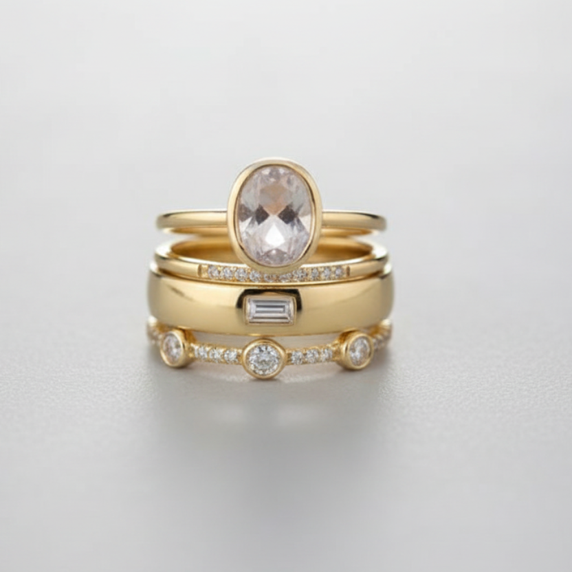 Loovay Aurielle Ringenset, Zirkonia