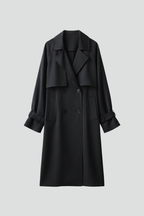 Loovay Alix Lange Trenchcoat met Reverskraag