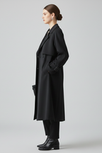 Loovay Alix Lange Trenchcoat met Reverskraag