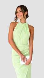 Loovay Isaline Jurk, Plissé Maxi Design