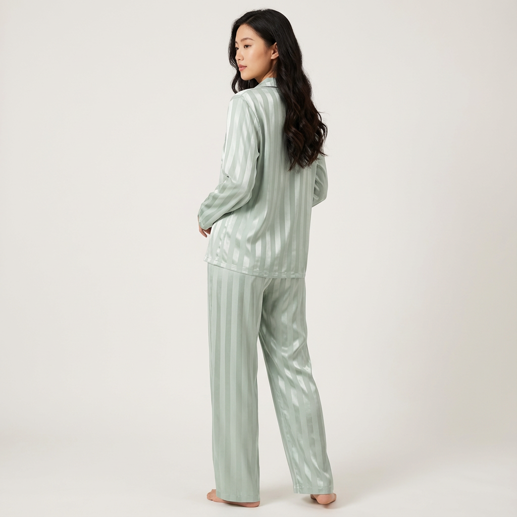 Loovay Evedine Pyjama, Satijnlook met Strepen