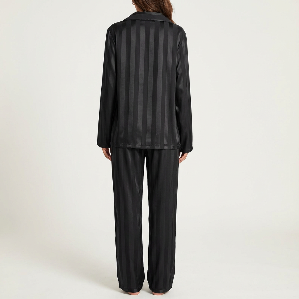 Loovay Evedine Pyjama, Satijnlook met Strepen