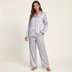 Loovay Evedine Pyjama, Satijnlook met Strepen