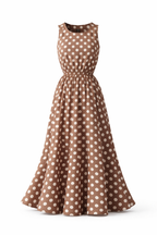 Loovay Anoria Jurk, Polka Dot Midi Design