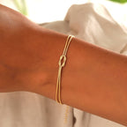 Loovay Livora Armband, Liefdesknoop Detail